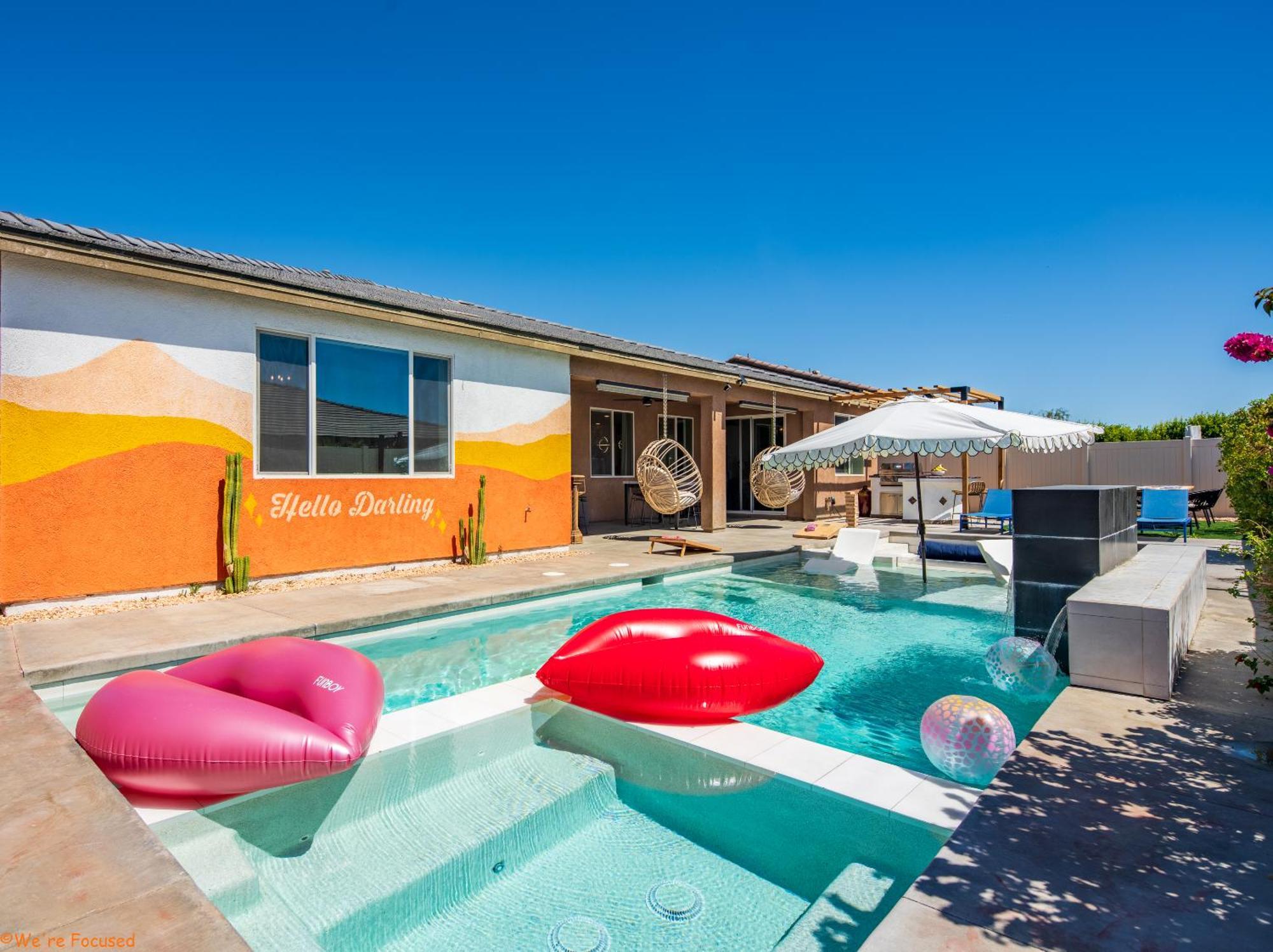 5Br3B Pool, 2Mi To Fstvals, Ev Chrgr, Gym, Games Villa Indio Kültér fotó